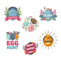 Set of Easter Egg Sticker vector