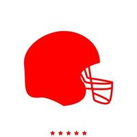 American football helmet it is icon . vector