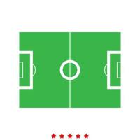 Soccer field it is icon . vector