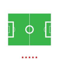 Soccer field it is icon . vector