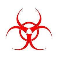 Biological danger icon . Different color . vector