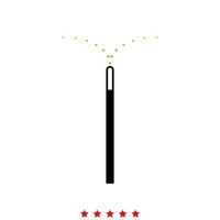 Magic wand it is icon . vector