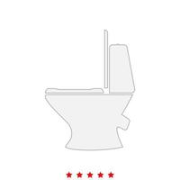 Toilet bowl it is icon . vector