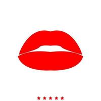 Lipstick or lips it is icon . vector