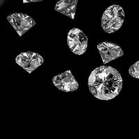 diamantes 3d en composición como concepto foto