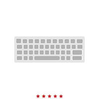 teclado es icono. vector