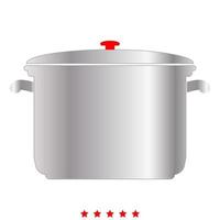 Saucepan icon . Flat style vector