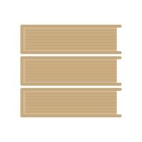 Horizontal stack of books icon . Different color . vector