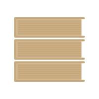 Horizontal stack of books icon . Different color . vector