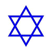 Jewish star of David icon . Different color . vector