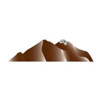 Mountain icon . Different color . vector