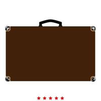 Suitcase icon Illustration color fill style vector