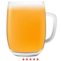 Beer mug icon Illustration color fill style vector