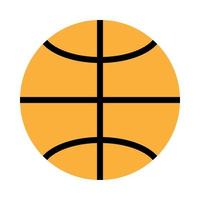 icono de pelota de baloncesto. color diferente . vector