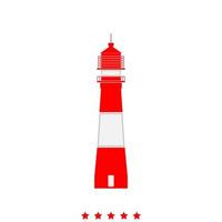 Lighthouse it is icon . vector