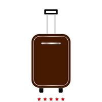 Luggage bag icon . Flat style vector