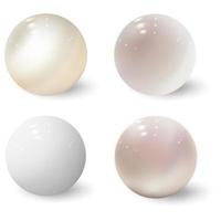 3d spheres. Glossy balls. Plastic colored bubbles vector