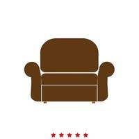 Armchair it is icon . vector