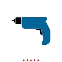 Hand drill it is icon . vector