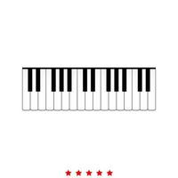Piano keys it is icon . vector