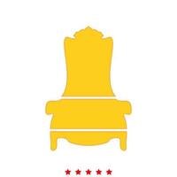 Throne it is icon . vector