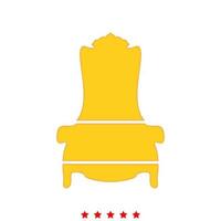 Throne it is icon . vector