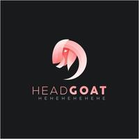 goat colorful logo vector