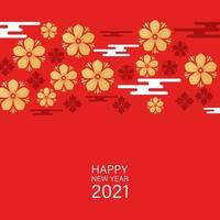 Chinese new year background with spring couplet elements vector