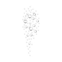 Air bubbles in fizzy drink, carbonated water, soda, lemonade, sparkling wine. Underwater oxygen bubbles rising up in sea or aquarium vector