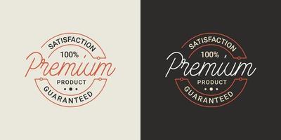 premium quality authentic label design concept vector