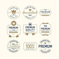 premium quality authentic label design concept vector