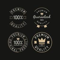 premium quality authentic label design concept vector