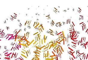 Light Pink, Yellow vector background with straight lines.