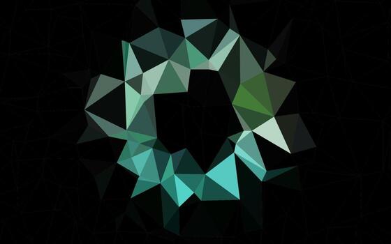 vector verde claro, amarillo brillante fondo triangular.