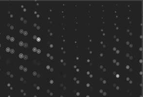 Light Silver, Gray vector background with xmas snowflakes.