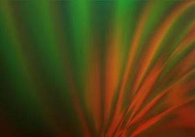 Dark Green, Red vector glossy abstract background.