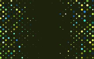 Light Green, Yellow vector cover with spots.