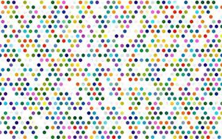 Light Multicolor, Rainbow vector backdrop with hexagons.