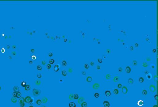 Light Blue, Green vector texture with disks.