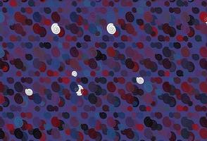 Light Blue, Red vector background with lamp shapes.