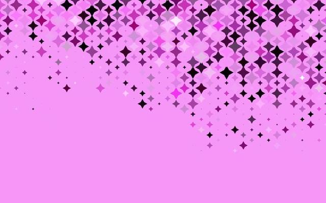 Light Pink vector template with sky stars.