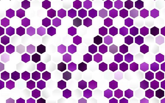 Light Purple vector template in hexagonal style.