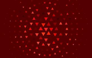 patrón de vector rojo claro en estilo poligonal.