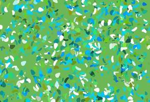 Light blue, yellow vector backdrop with abstract shapes.