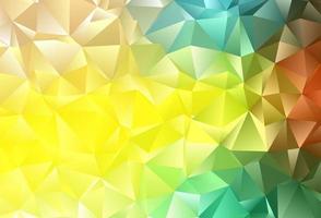 Dark Blue, Yellow vector polygonal background.