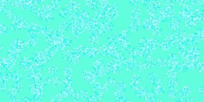 Light Green vector layout with beautiful snowflakes.