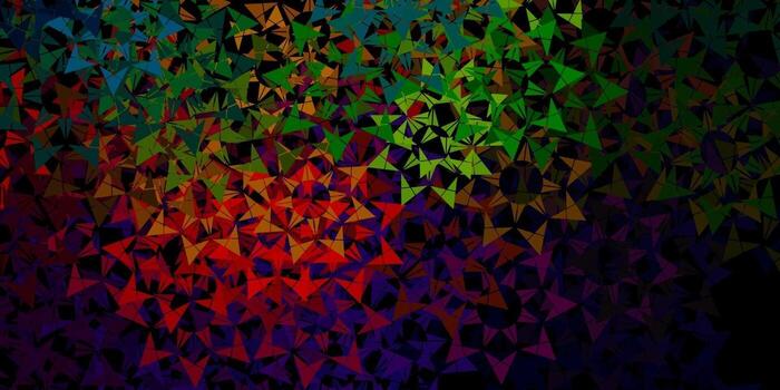 diseño de vector azul claro con líneas, triángulos.