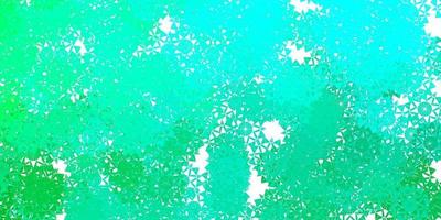 Light Green vector texture with bright snowflakes.