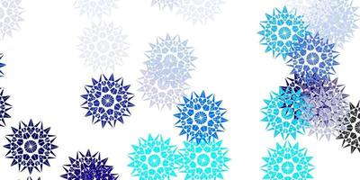 Light blue vector background with christmas snowflakes.