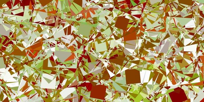 Light Green, Yellow vector layout with triangle forms.